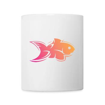 poisson poisson eau couleurs de la mer symbole icône logo - Mug blanc - blanc - Devant