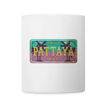 Pattaya Thailand vintage sign. - Mug - white - Front
