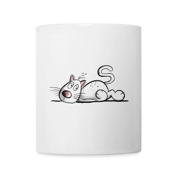 Chat fatigué I Chat Amis Cadeau - Mug blanc - blanc - Devant