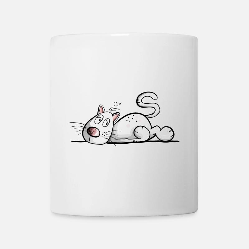 Tired Cat I Cat Friends Gift - Mug - white
