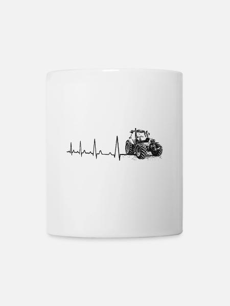 Herzschlag - Landwirt - Tasse - Weiß