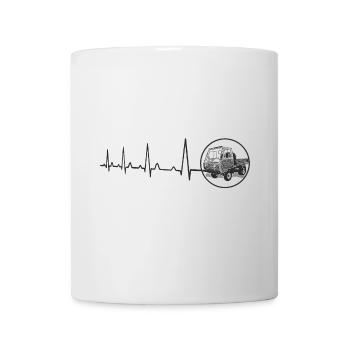 Heartbeat Multicar M25 DDR Moped Truck Technologie - Mug blanc - blanc - Devant