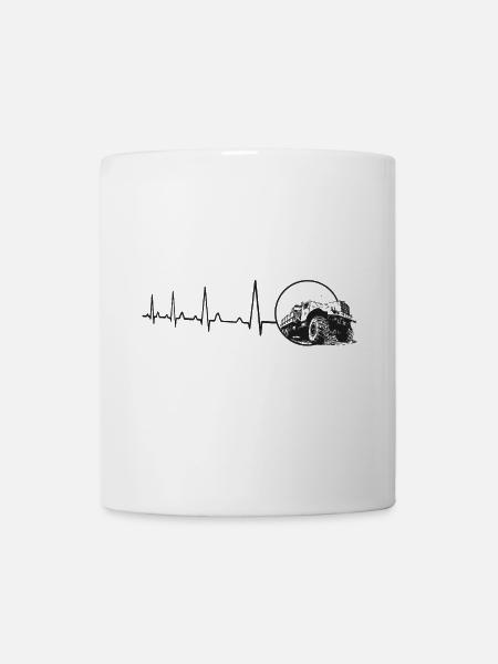 Herzschlag - Kraz - LKW - Tasse - Weiß