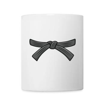 Karate belt, Black belt 1st Dan, Karate Instructor - Mug - white - Front