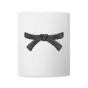 Judo belt Jiu-Jitsu Black belt Judo 1th Dan Obi - Mug - white - Front