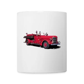 Fire engine vintage car - Mug - white - Front