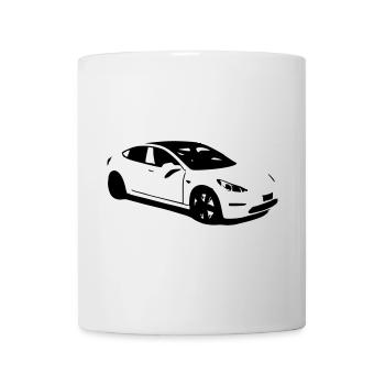Elektroauto Tesla Model 3 electric car - Tasse - Weiß - Vorne