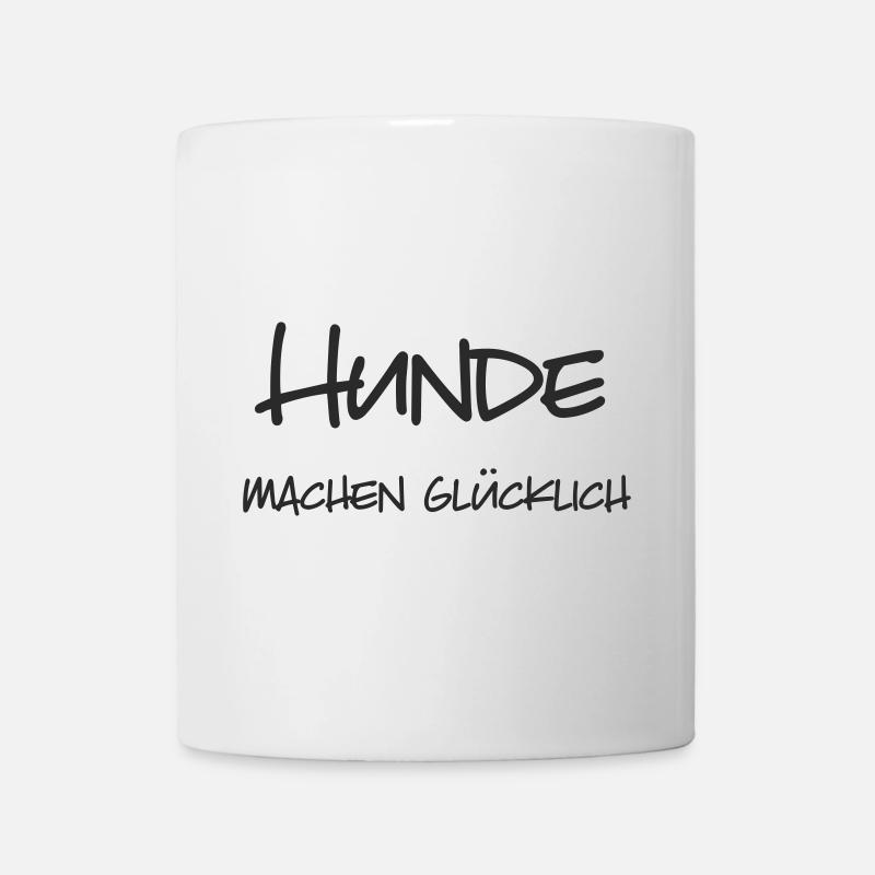 Hunde machen glücklich - Tasse - Weiß