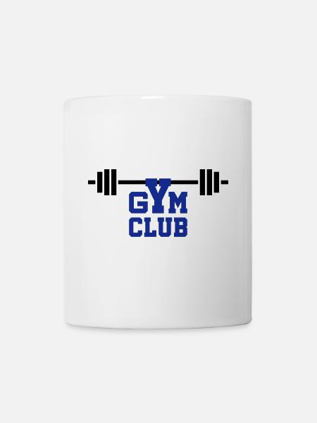 Gym club (dumbbell) - Mug - white