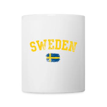 Schweden Bold Brush Flag Tee - Tasse - Weiß - Vorne