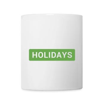 I hate holidays - Mug blanc - blanc - Devant