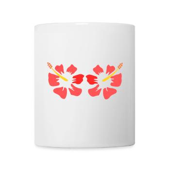 Flower Pink Pink Flower Flowers Pink Pink Red Flowers - Mug - white - Front