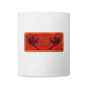 bouclier taureau du Portugal - Mug blanc - blanc - Devant