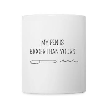 My pen is bigger than yours - Mug blanc - blanc - Devant