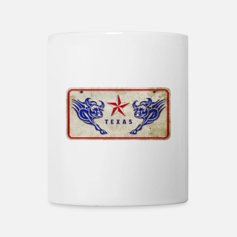 Bouclier du Texas - Mug blanc - blanc