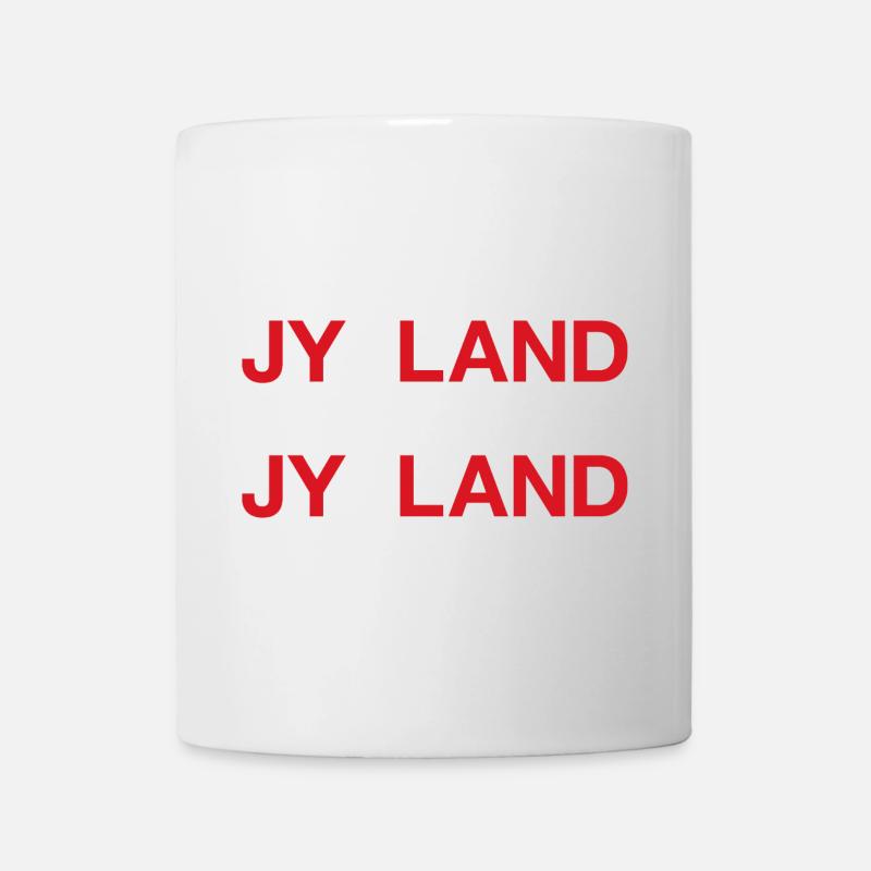 JYLLAND Dänemark Denmark Dänische Flagge - Tasse - Weiß