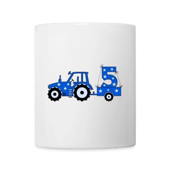 5th Birthday Tractor - Mug - white - Front