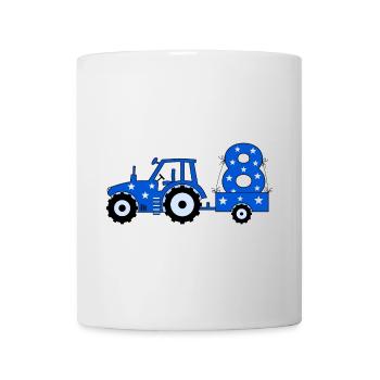 8th Birthday Tractor - Mug - white - Front
