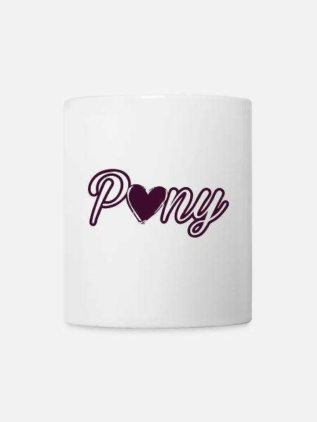 Pony - Tasse - Weiß