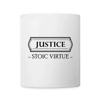 Stoic Virtue Justice Stoicism Stoic Stoa - Mug - white - Front