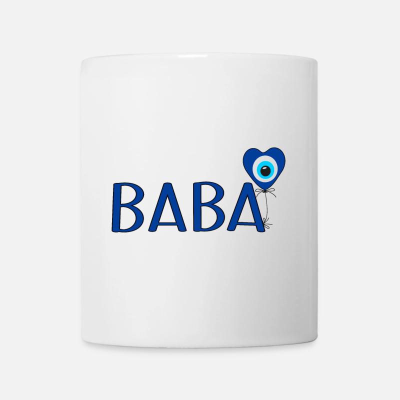 Baba mit Nazar Luftballon - Tasse - Weiß