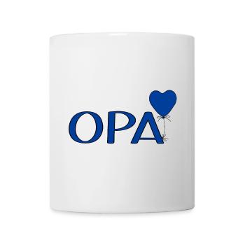 Opa Luftballon Herz - Tasse - Weiß - Vorne