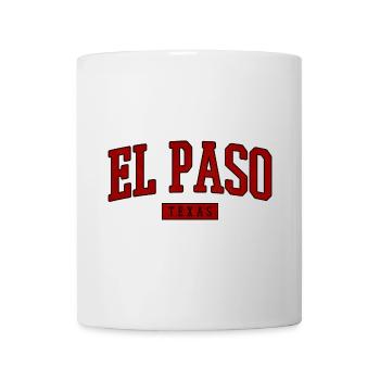 El Paso Vintage Varsity Schrift - Tasse - Weiß - Vorne