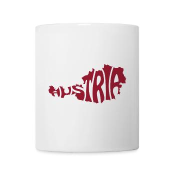 Austria Map Typography - Mug - white - Front