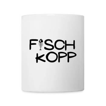 Fischkopp Motiv Angler - Tasse - Weiß - Vorne
