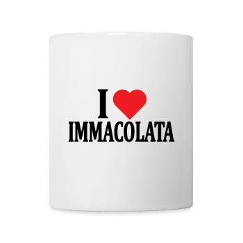 T-Shirt Ich liebe Makelloses T-Shirt Geschenkidee - Tasse - Weiß - Vorne