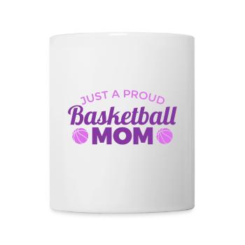 Fière maman basketball - Mug blanc - blanc - Devant