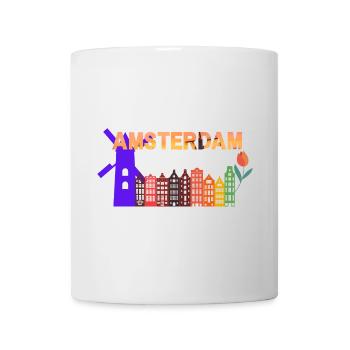 Amsterdam Skyline Tulip Gradient - Mug - white - Front