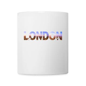 London Skyline Script England - Tasse - Weiß - Vorne