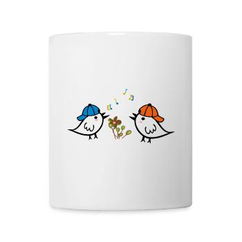 Spring, Sparrows - Mug - white - Front