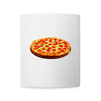 Pizza - Tasse - Weiß - Vorne