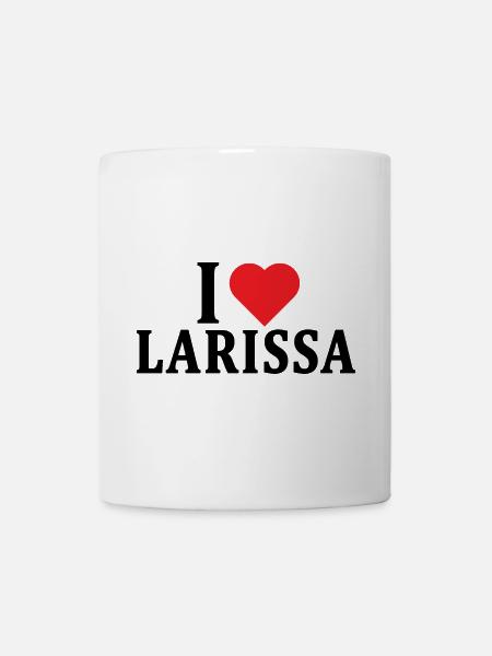 T-Shirt Ich liebe Larissa T-Shirt Geschenkidee - Tasse - Weiß
