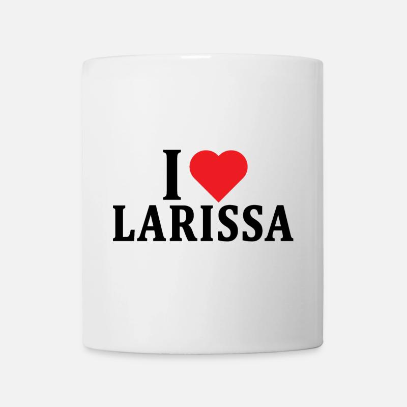 T-Shirt Ich liebe Larissa T-Shirt Geschenkidee - Tasse - Weiß