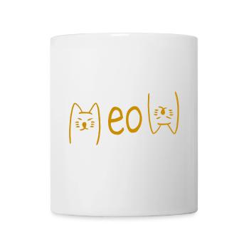 Meow meow meow - Mug blanc - blanc - Devant