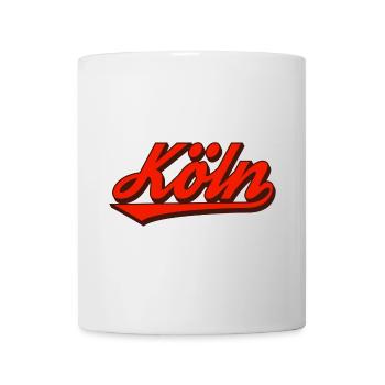 Logo rétro Script de Cologne Rouge - Mug blanc - blanc - Devant