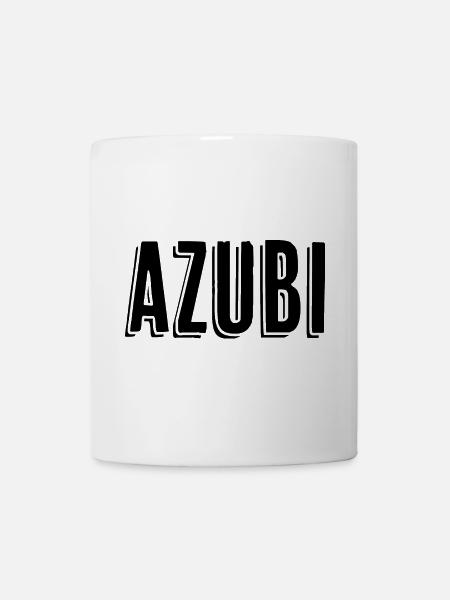 Azubi Tshirt 9 23 schwarz - Tasse - Weiß