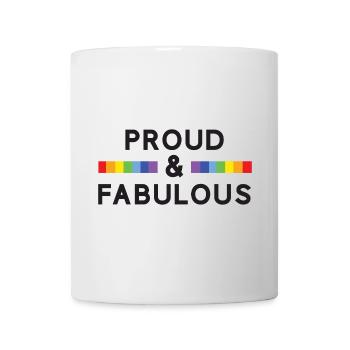Mois de la fierté - Fier et fabuleux - Mug blanc - blanc - Devant