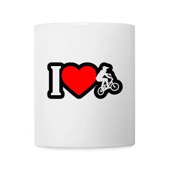 I Heart Cycling on Black - Mug - white - Front