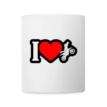 I Heart Motocross Jump - Mug - white - Front