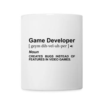 Game Developer Dictionary - Mug - white - Front
