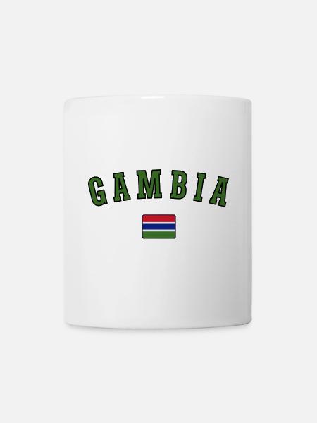 Flagge von Gambia, gambischer Stolz - Tasse - Weiß