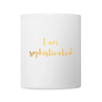 sophisticated gold extraordinary, luxury, exclusive - Mug - white - Front