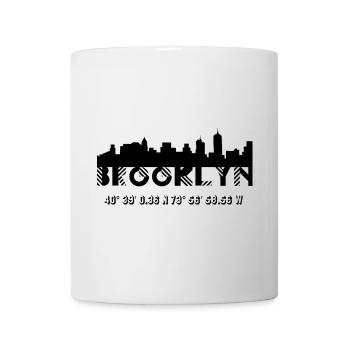 Brooklyn USA Shirt Design T-Shirt Merch - Mug - white - Front