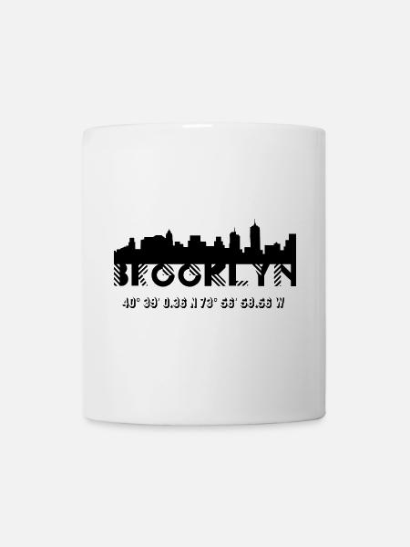 Brooklyn USA Shirt Design T-Shirt Merch - Mug - white