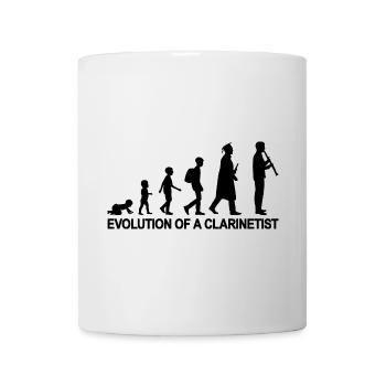 Evolution Of A Clarinetist - Mug - white - Front