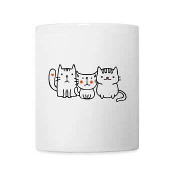 Cats, Friends - Mug - white - Front